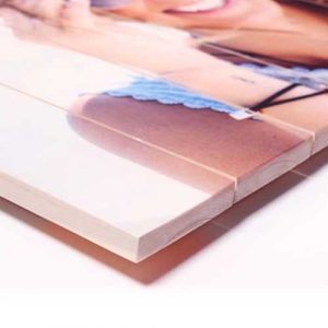 Voorbeeld: printen op steigerhout