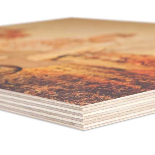 De formaten voor prints op hout