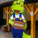 Dibond bedrukt en contour gefreest Contour gesneden mascotte bord