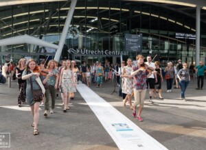 Openings grootste partituur op Utrecht Centraal station