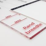 Closeup van een Pizza Grading Tool